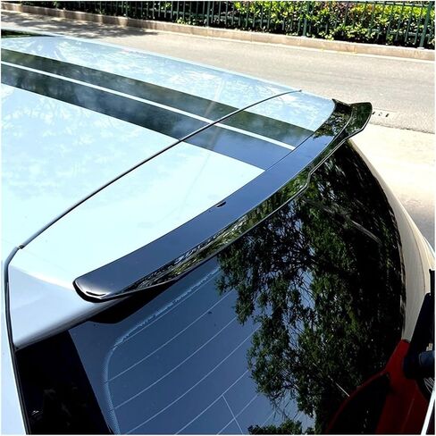 Gloss Black Maxton Style Rear Roof Spoiler Wing Compatible For Volkswagen Golf 6 7 7.5 GTI GTD R 2009-2020(MK6 Carbon Style) in Saudi Arabia