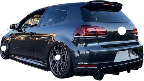 Gloss Black Maxton Style Rear Roof Spoiler Wing Compatible For Volkswagen Golf 6 7 7.5 GTI GTD R 2009-2020(MK6 Carbon Style) in Saudi Arabia