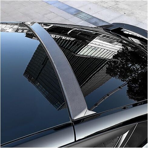 متوافق مع Tesla Model Y Roof Soilder ABS المفسد الخلفي جناح اللمعان الألياف الكربونية الأسود 2021 2022 2023 إكسسوارات خارجية (أحمر) in Saudi Arabia