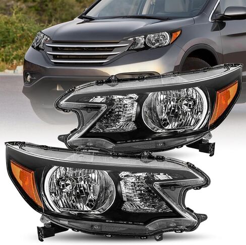 JSBOYAT Headlight Assembly Replacement for 2012 2013 2014 Honda CR-V OE Style Headlamp Halogen Head Light Lamp Front Light, Left Driver & Right Passenger Side in Saudi Arabia