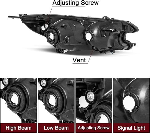 JSBOYAT Headlight Assembly Replacement for 2012 2013 2014 Honda CR-V OE Style Headlamp Halogen Head Light Lamp Front Light, Left Driver & Right Passenger Side in Saudi Arabia