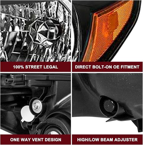 JSBOYAT Headlight Assembly Replacement for 2012 2013 2014 Honda CR-V OE Style Headlamp Halogen Head Light Lamp Front Light, Left Driver & Right Passenger Side in Saudi Arabia