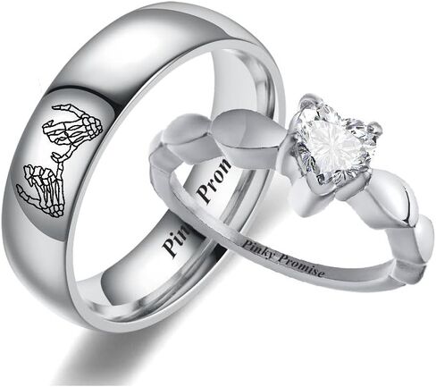 Personalized couple rings Set,Custom Engraved Rings for Couples Matching Promise Rings for Couples Blue and Black Wedding Rings for Men and Women,Custom Ring inside outside &Any Pattern in Saudi Arabia