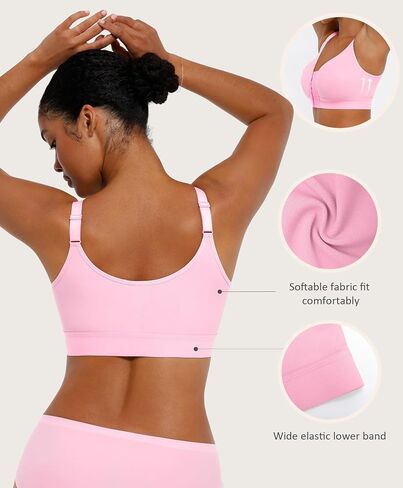 FeelinGirl Post Surgery Bra Front Closure for Women Compression Posture Corrector Everyday Shapewear Top in Saudi Arabia