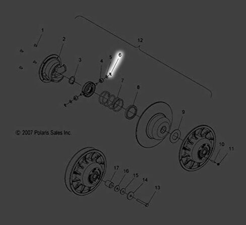 Polaris Ranger Retainer E-Ring ، الجزء الأصلي OEM الجزء 7710523 ، كتي 1 in Kuwait