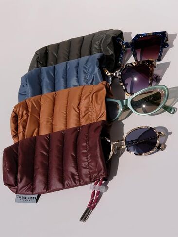 حزمة قيمة 8pcs ، 4 مساءً علبة نظارات ناعمة ، كيس الرباط + 4pcs القماش الألياف الدقيقة ، أساسيات السفر ، تنظيم حقيبة ملحقات للنظارات ، المفاتيح ، الهاتف ، بطاقات الائتمان ، المكياج ، الكاميرا ، والمزيد in Saudi Arabia