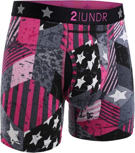 2UNDR Men's Swing Shift 6" Boxer Brief Underwear (Hot Air, Medium) in Saudi Arabia