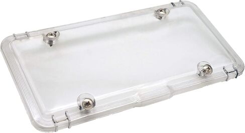 Premium Clear License Plate Cover incl Stainless Steel Screws | Durable and Weatherproof Clear License Plate Protector | One-of-a-Kind Design | Proudly Made in The USA in Kuwait