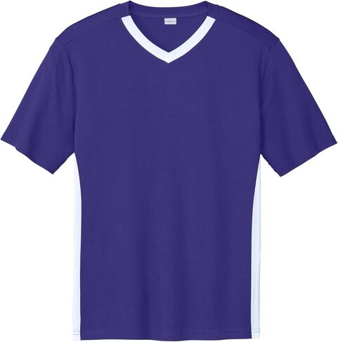 منافس Sport-Tek United V-Neck | تي شيرت صالة الألعاب الرياضية للرجال والنساء ، قمة تجريب الأزياء الصيفية ، ملابس رياضية غير رسمية in Kuwait