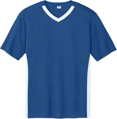 منافس Sport-Tek United V-Neck | تي شيرت صالة الألعاب الرياضية للرجال والنساء ، قمة تجريب الأزياء الصيفية ، ملابس رياضية غير رسمية in Kuwait
