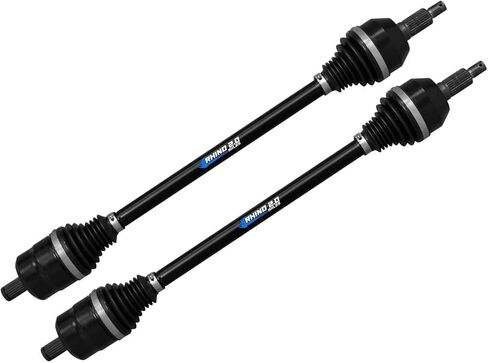 SuperATV Heavy Duty Rhino 2.0 Front Axles for 2016-2023 Polaris RZR XP Turbo, Front Pair, Made with 4340 Chromoly Steel, 2x Stronger than Stock, High Articulation Angles, See Fitment in Saudi Arabia