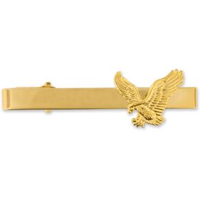 PinMart Gold and Silver Eagle Military Patriotic Engravable Tie Clip Bar in Saudi Arabia