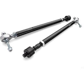 SuperATV Steel Bar Tie Rod Kit for 2017-2023 Polaris RZR XP Turbo/RZR XP 4 Turbo | Stock Length Replacement | Solid Steel Bar Tie Rods for Maximum Strength | Easily Adjustable | Complete Kit in Saudi Arabia