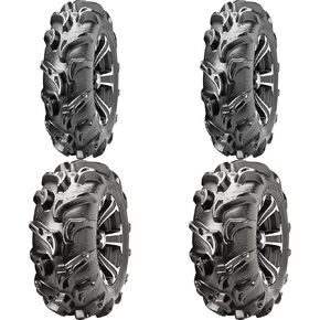 Full set of ITP Mega Mayhem (6ply) 27x9-12 and 27x11-12 ATV Tires (4) by Powersports Bundle in Kuwait