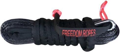 3/8" x80' Synthetic Winchline with Soft Shackle, 17,600 lbs Break Strength (Black) in Saudi Arabia