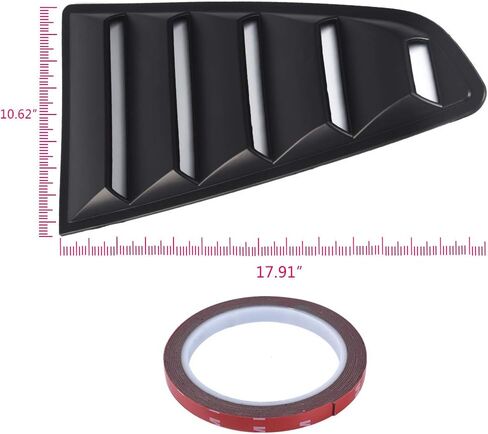1/4 Quarter Side Window Scoop Cover Cover Vate متوافق مع 15-18 Ford Mustang GT V6 in Kuwait