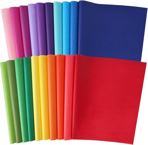 3 otters 120 Sheets Black Tissue Paper, 14x20 Inches Gift Bags Wrapping Paper Bulk for Bouquet Flowers Wedding Birthday DIY Project Crafts Graduation Halloween Party Decor in Kuwait