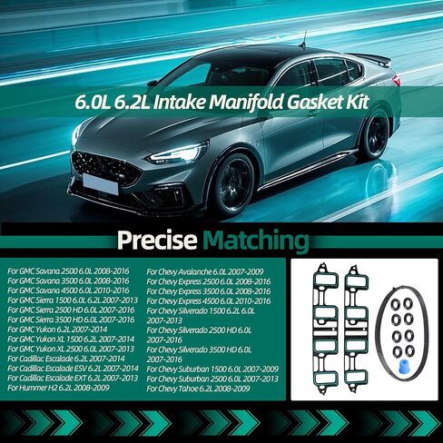 6.0L 6.2L من طوقا الطوق المنوع من أجل GMC Yukon/Savana/Sierra ، لـ Chevy Avalanche/Express/Silverado/Suburban/Tahoe ، لـ Cadillac Escalade ESV Ext ، لـ Hummer H2 ، OE MS25702VR MS97126 MS19598 in Saudi Arabia