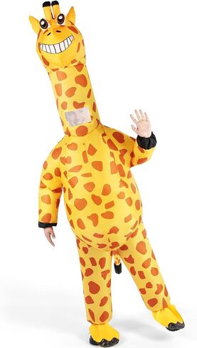 Halloween Giraffe Inflatable Costume Adult Blow up Fancy Dress Costumes Full Body Animal Suit for Cosplay Party in Saudi Arabia