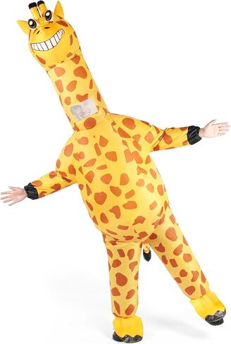 Halloween Giraffe Inflatable Costume Adult Blow up Fancy Dress Costumes Full Body Animal Suit for Cosplay Party in Saudi Arabia