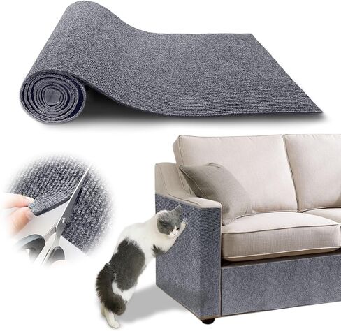 78.7"x15.8" Cat Scratching Mat - Trimmable Self Adhesive DIY Climbing Cat Scratcher Pad Replacement for Cat Tree Shelves and Post Cat Scratch Furniture Protector#02 in Saudi Arabia