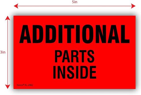 Kenco 3" X 5" Additional Parts Inside Shipping Label Stickers for Shipping and Packing - 500 Adhesive Labels Per Roll in Saudi Arabia