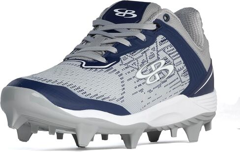 Boombah Viper Pureknit Men's Molded Cleat - Smoke - Multiple Color Options - Multiple Sizes in Saudi Arabia