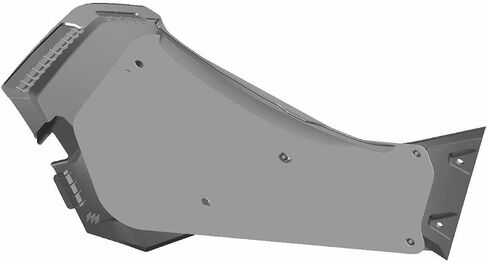 Polaris ATV Panel/Shield Assembly ، يمين ، أبيض مشرق ، جزء أصلي ، الجزء 2636441-133 ، كتي 1 in Saudi Arabia