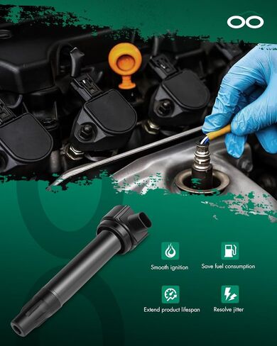 SCITOO Ignition Coil Coils Pack fits for Jeep Patriot 2.4L 2007-2014 for Jeep Patriot 2.0L 2007-2014 for Jeep Compass 2.4L 2007-2014 for Chrysler 200 2.4L 2011-2014 UF557 C1587 CUF557 set of 4 in Saudi Arabia