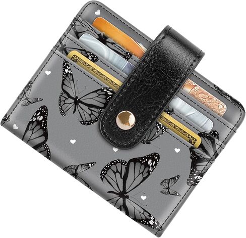 محافظ صغيرة للنساء ضئيل ضئيل للحصول على حامل بطاقة الائتمان Bifold للجيب أو المحفظة ، الفهد in Kuwait