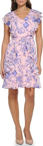 Tommy Hilfiger Women's Sleeveless Ruffle Dress in Saudi Arabia