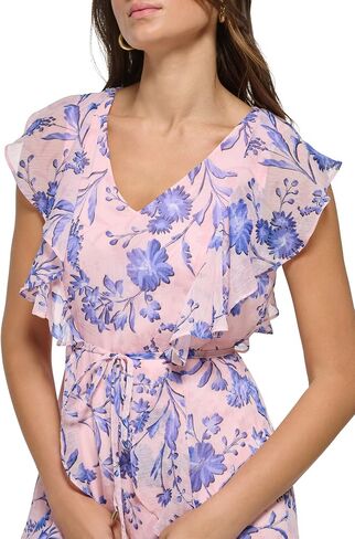 Tommy Hilfiger Women's Sleeveless Ruffle Dress in Saudi Arabia