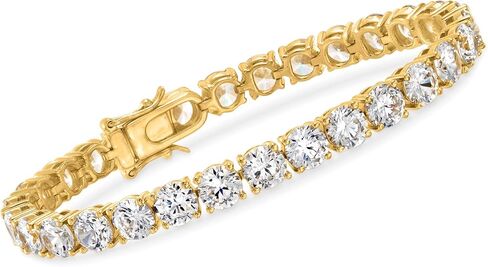 Ross-Simons 23.00 ct. t.w. CZ Tennis Bracelet in 18kt Gold Over Sterling in Saudi Arabia