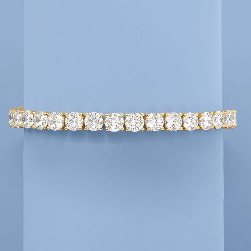 Ross-Simons 23.00 ct. t.w. CZ Tennis Bracelet in 18kt Gold Over Sterling in Saudi Arabia