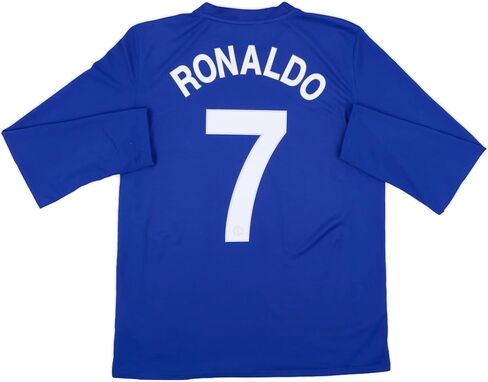Ronaldo Men's Soccer Jersey Fan Persont Long Sleeve Shirt ليوم اللعبة أو التدريب أو ارتداء غير رسمي - 2007/08 in Kuwait