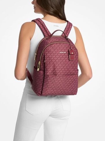 Michael Kors Sable Large Backpack, Gold-Tone Hardware/Signature/Mulberry in Saudi Arabia