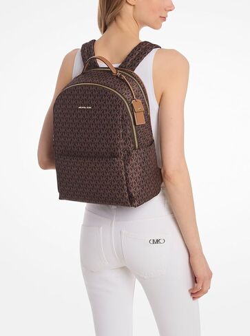 Michael Kors Sable Large Backpack, Gold-Tone Hardware/Signature/Mulberry in Saudi Arabia
