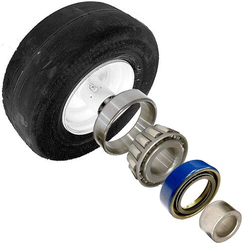 2 Kits Front Wheel Bearing Rebuild Kit with Garter Spring Loaded Seals for Turf Tiger Replaces Scag 482622 482621 43584 482503 457291 483050 - OEM Upgraded Seals in Saudi Arabia