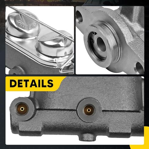 Brake Master Cylinder with Reservoir and Cap Compatible with Ford Vehicle - Mustang 1967 1968 1969 1970 - Replaces OE C7ZZ-2140-B, C7ZZ-2140-G in Saudi Arabia