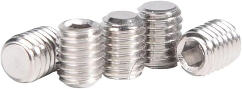 DIN913 316 Stainless Steel M3 M4 M5 M6 M8 M10 M12 Hexagon Socket Flat Head Set Screws(25mm,20pcs M6) in Saudi Arabia