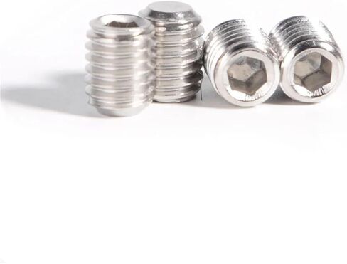 DIN913 316 Stainless Steel M3 M4 M5 M6 M8 M10 M12 Hexagon Socket Flat Head Set Screws(25mm,20pcs M6) in Saudi Arabia