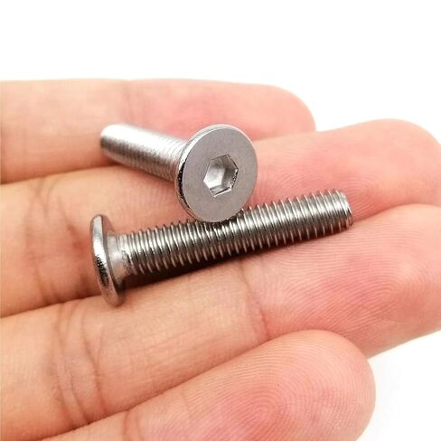 5/10/50pcs m1.6 m2 m2.5 m3 m5 m5 m6 m8 a2 304 مقبس سداسي من الفولاذ المقاوم للصدأ مقبس سداسي فولي فولت رفيع للغاية (M8 5pcs ، 75 ملم) in Kuwait