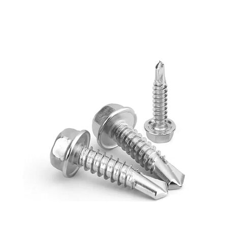 DIN7504K 316/410 Stainless Steel M4.2 M4.8 M5.5 M6.3 سداسي شفة الحفر المسمار ذاتي مع الرقبة (32 مم ، 20 ٪ ST6.3) in Kuwait