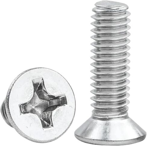20-200pcs M3 M4 M5 M6 M8 304 Stainless Steel YB819 Cross Recess Countersunk Lengous Length 4-100mm (60mm ، 50pcs M6) in Kuwait