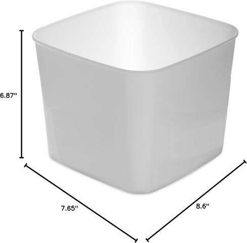 Carlisle FoodService Products Storplus Rectangular Food Storage Container with Stackable Design for Kitchens, Restaurants, Catering, Plastic, 18 Quarts, White in Saudi Arabia