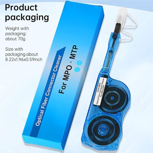 2 Pack Fiber Optic Cleaner Tools Cleaning Pen for MPO/MTP Connector, Optical Connector Cleaner Over 600 Cleans Fiber Endface Cleans & Optical Connector Cleans(Green) in Saudi Arabia