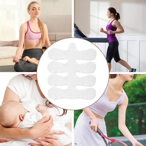4 PCS BRA Liners لامتصاص العرق تحت الثديين للنساء ، القطن القابل لإعادة الاستخدام قابلة للغسل تحت وسادات الثدي (مقاس واحد) in Saudi Arabia