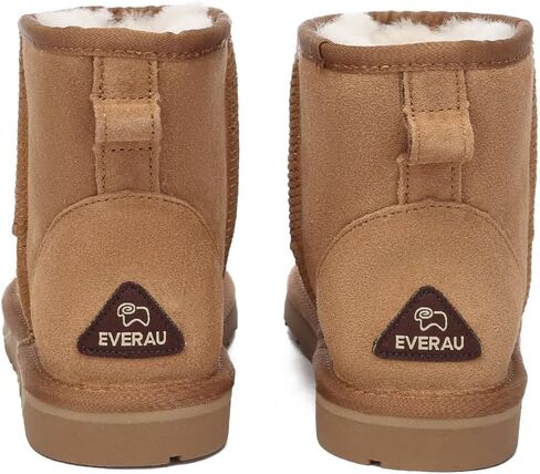 Men Falcon Mini Classic Boots Warm Winter Sheepskin Suede Water Resistant Boots, US in Saudi Arabia