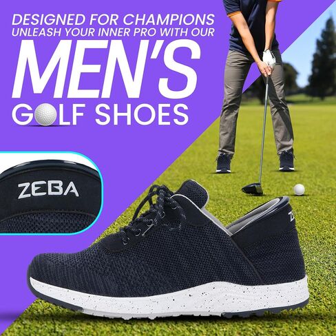 Zeba Men's Hands Free-On Golf Shoes in Kuwait