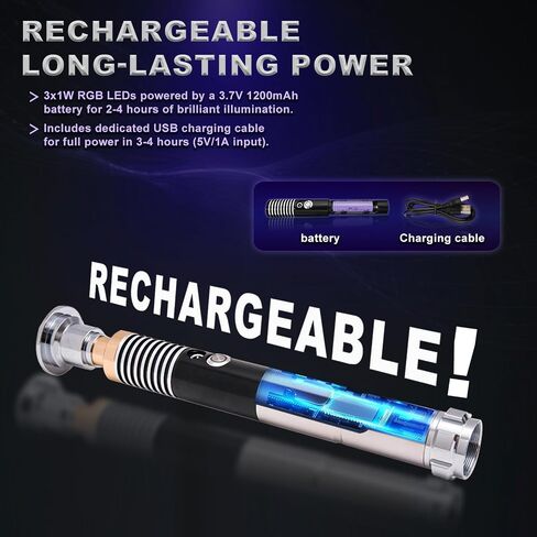 Xuz 2 Pack ، Sabers Light for Adults Kids ، 16 RGB Colour in Saudi Arabia